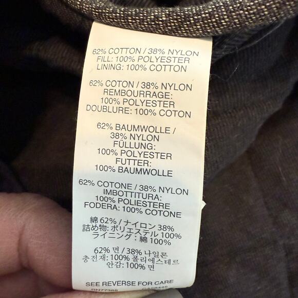 Men’s J. Crew Sussex Quilted Jacket Navy Thermore Full Zip Snap Closure Size S - Picture 5 of 9